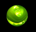 Akro Agate Fat Snake * Dead Frog Green W/aventurine Wet Mint. Fixed Price $23.77.