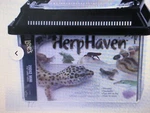 Lee's Herp Haven Clear Portable Reptile Terrarium Enclosure Tank & Vented Lid. Fixed Price $9.99.
