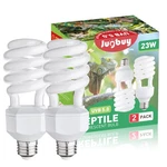 Jugbuy Reptile Light Bulb 23W Spiral Compact UVB5.0, White. Fixed Price $28.88.