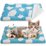 2 Pack Warming Cat Mat Heating Pad Bed Reversible Machine Washable Reflects B.... Fixed Price $25.04.