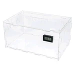 Reptile Terrarium Breeding Tank Acrylic Feeding Box With Temperature .... Fixed Price $13.65.