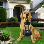 Golden Retriever Statue Outdoor With Solar Home &led. Fixed Price $72.92.