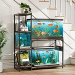 20-29 Gallon Fish Tank Stand With Power Outlet, Wood Aquarium Shelves. Fixed Price $177.68.