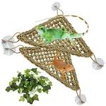 Tfwadmx 3 Pack Bearded Dragon Hammock Lizards Lounger Reptile Climbing Access.... Fixed Price $18.31.