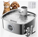 Feelneedy Cordless Cat Dog Water Fountain Radar Sensor Stainless Steel 2 Gal 8L. Fixed Price $50.00.