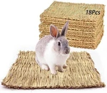 Tfwadmx Pack Bunny Grass Mat Rabbit Natural Straw Woven Bed 18PCS, Brown. Fixed Price $41.66.