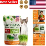 Healthy Cat Grass Seeds 6 Oz Heirloom Barley Oat Usa Grown Natural Pet Food. Fixed Price $17.84.