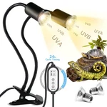Tfnn Reptile Heat Double-head With Clamp, Uva Uvb 1. Fixed Price $28.98.