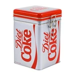 Diet Coke Food Container Large Rectangular Locking Cookie Jar Metal.... Fixed Price $15.87.
