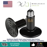 Healsmart Reptile Heat Lamp Ceramic Emitter 150W - No Light Emitting. Fixed Price $19.99.