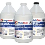 Magic Resin 3 Gallon (11.4 L) 2'' Deep Pour, Casting & Art Epoxy Ki.... Fixed Price $220.72.