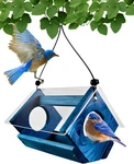 Petite Bluebird Feeder With Plexiglass Roof And Powder Coated Steel Mesh. Fixed Price $42.54.