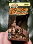 Zoo Med Nightlight Red Bulb. Fixed Price $9.90.