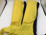 Vintage Ski Racing Shin Guards Padded Gaiters Yellow Treklite G2. Fixed Price $17.00.