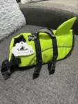 Dog Life Jacket Flotation Vest Xs Rescue Adjustable Reflective Queenmore Shark. Fixed Price $14.99.