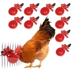 Hypeety Chicken Waterer Cups Automatic 10 Packs Coop Feeder Red. Fixed Price $17.99.