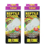 Lot Of Exo Terra Reptile Vision Bulbs 13W PT2345 Full Spectrum Uva Uvb. Fixed Price $24.99.