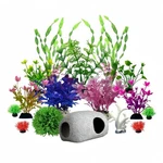 Aquarium Decoration Fish Tank Artificial Plastic Plants & Smooth Non-damaging.... Fixed Price $37.93.