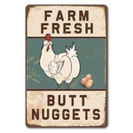 Bestylez Funny Chicken Coop Sign Vintage 8 By 12 Inches, White. Fixed Price $14.51.