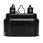 Aiicioo Dual Reptile Light Fixture - Bearded Lamp 160W, Black. Fixed Price $37.98.