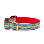 Up Country Dog Collar, Rainbow Hearts, Adjustable Made Usa Xs Xxl. Fixed Price $24.00.