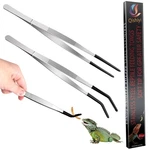 Qishiyi Extra Long Feeding Tongs With Rubber Cover TIPS,2PCS 11.8INCH, Silver. Fixed Price $6.99.