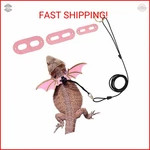 Adoggygo Bearded Dragon Leash Harness, 3 Size Pack Pink Lizard Wing With. Fixed Price $14.69.