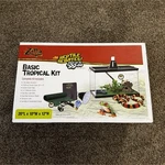 Zilla Basic Tropical Kit 20"X10"X12" Glass Reptile Habitat Terrarium. Fixed Price $90.00.