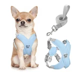 Pawaboo Small Dog Harness And S(neck 12.6-16.5" Chest 12.6-22.8"), A-blue. Fixed Price $17.84.