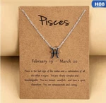 Pisces 12 Constellation Zodiac Sign Silver Pendant Necklace. Fixed Price $15.00.