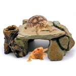 Bnosdm Reptile Hide Cave, Turtle Basking Platform, Terrarium Resin Rock Decor.... Fixed Price $28.54.