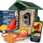 Solar Bird Feeder With 2K Camera, Ai Alerts & 32GB Card Included. Fixed Price $149.99.