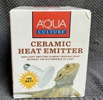 Nib Aqua Culture Ceramic Heat Emitter For Reptiles And Amphibians, 100 Watts. Fixed Price $10.00.
