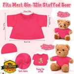 Litherr 8-12IN Stuffed Bear Clothes Sublimation Shirt Tiny Animal Outfit. Fixed Price $20.00.