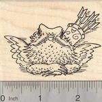 Valentine's Day Bearded Dragon Rubber Stamp, Cupid's Arrow And Wings J27309 Wm. Fixed Price $21.00.