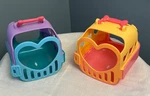 Lot Of 2 Chubby Puppies Spin Master Portable Pet Dog Cat Carrier Crates Toys. Fixed Price $7.00.