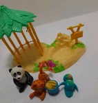 Littlest Pet Shop Jungle Bunch Zoo Playset Hut Pond Vintage 1993 Kenner Lps. Fixed Price $25.00.
