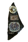 Hand Crafted Artisan Ceramic Pottery Fish Sea Shells Pisces 12" Iridescent. Fixed Price $11.99.