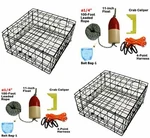 2-PACK Of Kufa Sports 24" Vinyl Coated Crab Trap And Accessories (S60+CAQ1)X2. Fixed Price $134.99.