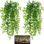 Hercocci Reptile Plants, 2 Pack Terrarium Hanging Vines Artificial Lea.... Fixed Price $15.22.