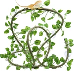 Reptile Tank Accessories, Artificial Plants Vines And Flexible Leaves. Fixed Price $16.73.