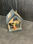 Wooden Bird House, Bait Shop, Folk Art, 7X6X8 Penn State Foot Ball. Fixed Price $38.25.