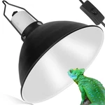 Reptile Reflector Dome Lamp Fixture, 8.5 Inch Deep Polished Aluminum Uvb Ligh.... Fixed Price $37.57.