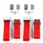Chevy Truck 1955 - 1959 Airplane 2PT Red Lap Bucket Seat Belt Kit W/ Bracketry. Fixed Price $99.50.