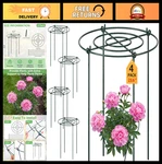 4 Pack Heavy Duty Metal Plant Support Cages For Garden Flowers & Vegetables. Fixed Price $95.99.