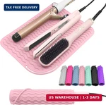 Suafrnut Plus Size Silicone Heat Resistant Mat, Portable Travel Hot Tools Pad. Fixed Price $15.61.