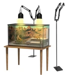 Glowup 15.7-74.3 Inch Dual Reptile Heat Lamp Stand Light With Two. Fixed Price $50.56.