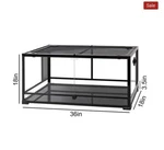 Reptizoo 50 Gallon Reptile Terrarium Glass Tank 36 X18 +bio Dude Substrate. Fixed Price $299.99.