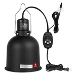 Reptizoo Reptile Light Fixture With Dimming Thermostat, 5.5 Inch Deep Dome La.... Fixed Price $61.47.
