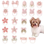 Bremorou 20 Pcs Light Pink Small Dog Hair Bows With Rubber Bands For Yorkies. Fixed Price $13.29.